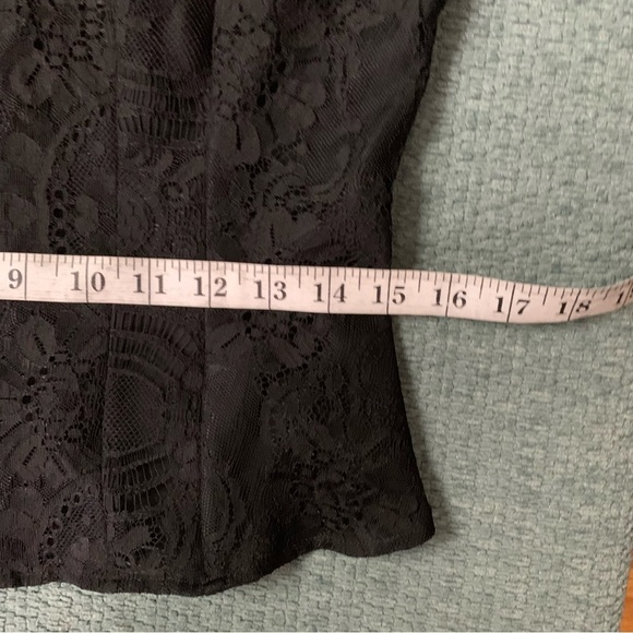 Goth Dark Academia Steampunk Pirate Black Lace Collared Sleeveless Waistcoat - Picture 14 of 15